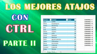 Los mejores ATAJOS con CTRL en Excel PARTE II [upl. by Hilde]