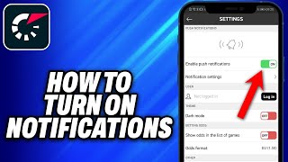 How To Turn On Notifications on Flashscore 2024  Easy Fix [upl. by Aleakim]