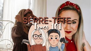 TUTO SERRETÊTEComment le porter X nombres de look [upl. by Ellecrag704]