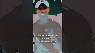 Barbora Krejcikova Campeona de Wimbledon 2024 [upl. by Yromas]