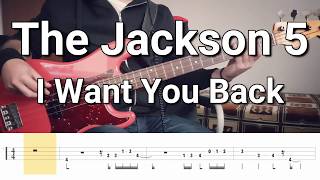 The Jackson 5  I Want You Back Bass Cover TABS [upl. by Acino499]