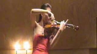 Violinist Tina Chen performs Waxman Carmen Fantasy part 1 [upl. by Eivod]