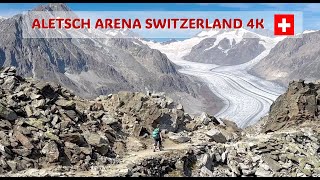 Aletsch Arena  Bettmeralp to Eggishorn Switzerland 4K [upl. by Petrina80]