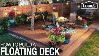 How to Build a Floating Deck [upl. by Bedell795]