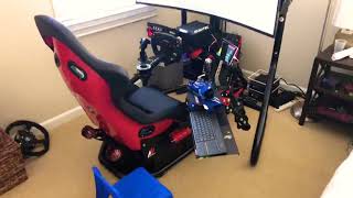 Rseat RS1 Fanatec DD1 and Samsung 49 inch [upl. by Hagan]