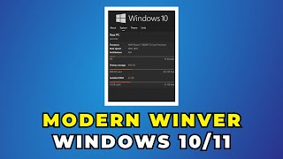 How To Install Modern Winver On Windows 1011 ✅ 2022 [upl. by Grissel]