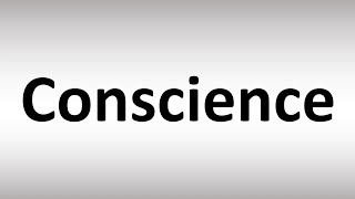 How to Pronounce Conscience [upl. by Fulks]