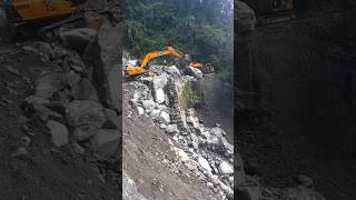 north sikkim dangerous rode jcb clear stone 🙏🙏❤️ shorts vijaykumarviner comedy funny veryfunny [upl. by Moss]