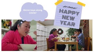 buhay amerika na Covid ata ako simpleng new year celebrationmommielovee pinay mom in usa [upl. by Nosro]