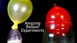 5 Amazing Balloon Experiments You Can Do at Home [upl. by Wilser]