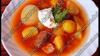 Borsch Russische Suppe  Borschtsch  Ohne Rote Beete  Eintopf [upl. by Tezil250]