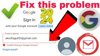 Couldnt find your google account  how to recover gmail account  how to find email google [upl. by Enirhtac]