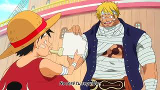 Luffy entrega un pedazo de vibre card a bellamy y sus 7 comandantes [upl. by Uolyram]