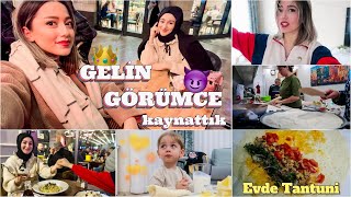 GELİN GÖRÜMCE FOKUR FOKUR KAYNATTIKBAŞIMA GELENLERRESMEN ARABA PERT OLDU❗️EVDE TANTUNİ TARİFİVLOG [upl. by Amsirhc]