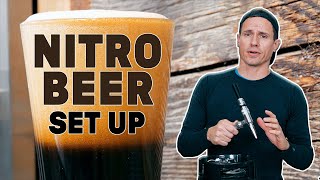 How to Serve Nitro Beer at Home  Nitrogen Homebrew Tap System  Complete Guide [upl. by Annoyt]