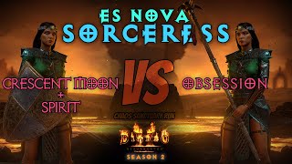 D2R Energy Shield Nova  Crescent Moon vs Obsession  Patch 25 [upl. by Obed]