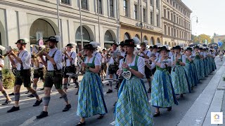 Oktoberfest 2024  Trachten und Schützenzug [upl. by Nelav304]