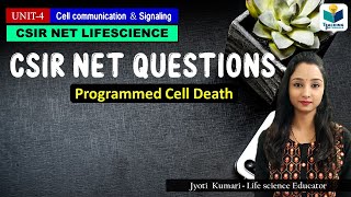 CSIRNET SOLVED QUESTIONS ON APOPTOSIS  IMPORTANT CONCEPTS CELL BIOLOGY [upl. by Yelats]