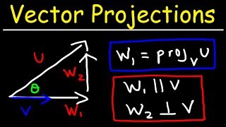 Calculus 3  Vector Projections amp Orthogonal Components [upl. by Annitsirhc771]