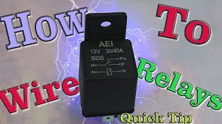 How To Wire A Relay  Quick Tip [upl. by Nuahsel922]