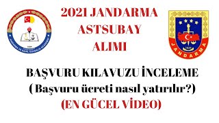 2021 Jandarma Astsubay Alımı ve Başvuru ücreti nasıl yatırılır EN GÜNCEL VİDEO [upl. by Filberto]