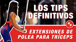 EXTENSIONES EN POLEA PARA TRÍCEPS  Naturvitia  3 [upl. by Htebasil825]