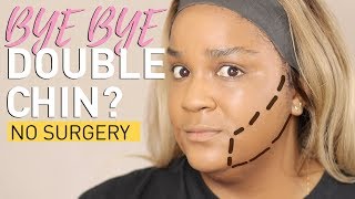 PLUS SIZE MAKEUP  DOUBLE CHIN HACK  itsagoldenlifestyle [upl. by Nnazil]