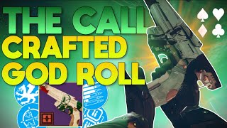 The 1 Weapon That You NEED To Craft in Final Shape The Call CRAFTED GOD ROLL Review  Destiny 2 [upl. by Schuman707]