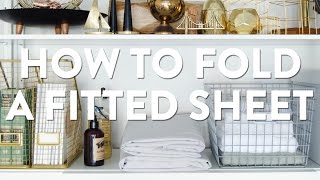 How to Fold a Fitted Sheet [upl. by Silvano]