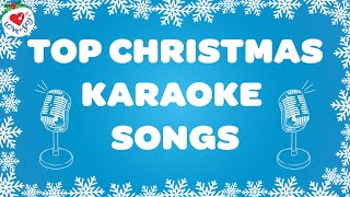 Top Christmas Karaoke Songs 2 Hours 🎤 Best Christmas Instrumental Songs 🎅 Merry Christmas [upl. by Ialocin]