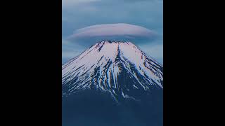 Lenticular Clouds on Mount Fuji Japan shorts [upl. by Aihsekram]