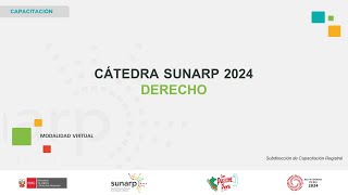 S5 CATEDRA SUNARP DERECHO 150224 [upl. by Akirdnuhs221]