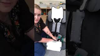 How to convert the Britax advansafix iSize from harness to booster mode [upl. by Carolin]