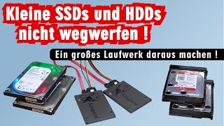 Alte SSDs und HDDs weiter verwenden  Windows 11 und 10 Raid in 5 Minuten kostenlos erstellen [upl. by Nam304]