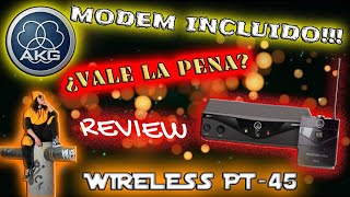 VALE LA PENA UN INALÁMBRICO PARA GUITARRA🤔 AKG PERCEPTION WIRELESS  PT45 [upl. by Raine552]