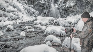 Naturfotografie Ein eiskalter Wintertag am Wasserfall Hadernigg [upl. by Henghold215]