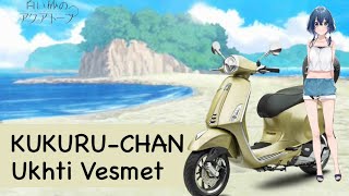 Shiroi suna no aquatope Misakino Kukuru riding dengan Vespa Primavera iget [upl. by Forcier]