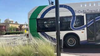 Tri Delta Transit’s 391 Westbound To Pittsburg BART Electric Passing By Main St In My Hometown In 4K [upl. by Means583]