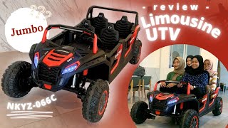 Review Mobil Aki Anak Limousine UTV NKYZ 066C 24V nkyz066c mainan mobilakilimousine mobilaki [upl. by Osi]