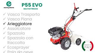 Multiattrezzo Eurosystems mod P55 EVO Multifunzione MADE IN ITALY che può montare vari accessori [upl. by Melitta]