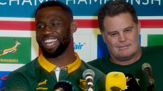 Springboks react to winning Freedom Cup and Rassies bathroom antics  The Rugby Championship [upl. by Kennett]