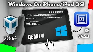 UTM SE PC QEMU Emulator Run Windows x8664 on iPhoneiPad Test [upl. by Camden500]