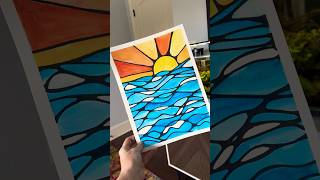 How to make art for anxiety neurographicart artforanxiety easyart watercolor [upl. by Notsag]