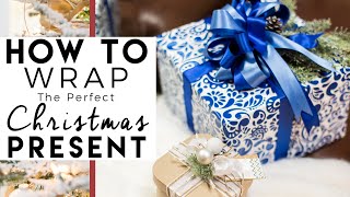 How to make a Bow  Step by step GIFT WRAPPING demonstration [upl. by Eirrotal]