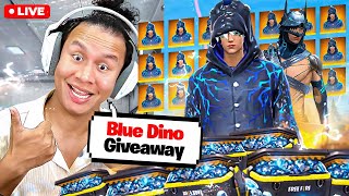 Last Day Blue Dino amp Alpha Wolf Bundles Giveaway 💎💎 freefire live tondegamer [upl. by Anilad355]