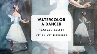 Magical dancer watercolor [upl. by Retloc41]