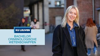 Wat is criminologische wetenschappen Ontdek de bachelor criminologische wetenschappen aan KU Leuven [upl. by Sillig380]