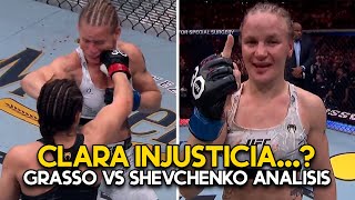 ¡INEXPLICABLE  ¿Valentina Shevchenko le GANÓ REALMENTE a Alexa Grasso  ANALISIS [upl. by Ariamoy452]