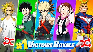 SKIN MyHeroAcademia ALEATOIRE CHALLENGE pour TOP 1 sur FORTNITE [upl. by Reppep]