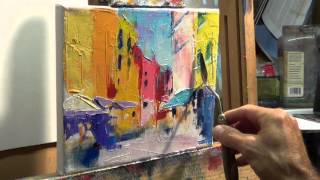 How to Oil Paint Tips tricks with the palette knife [upl. by Winnah]